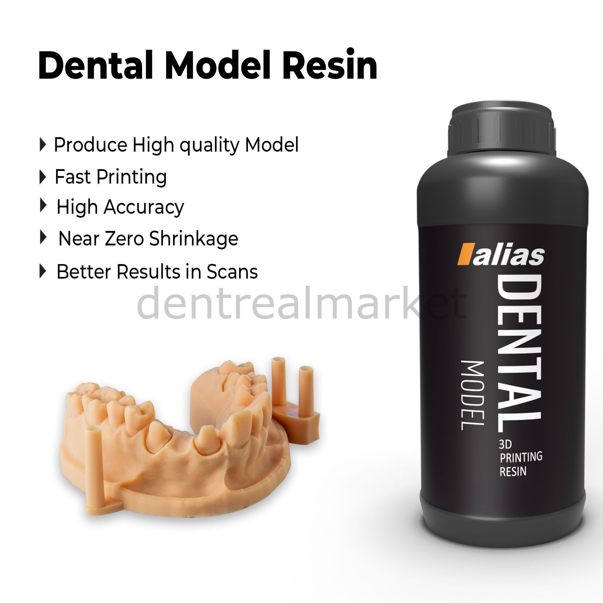 3D Yazıcı Reçine - Dental Model - 1000 gr