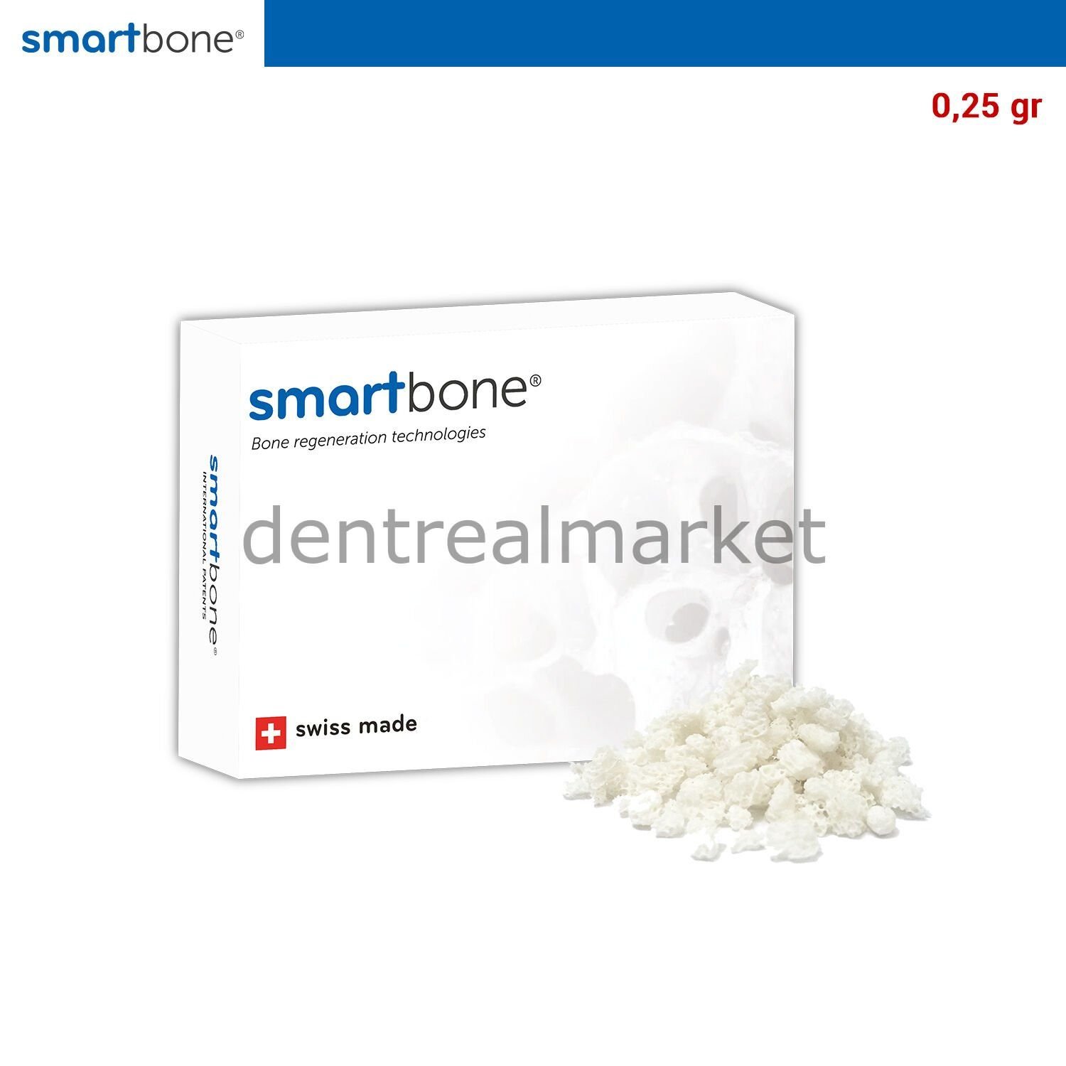 SmartBone Kemik Grefti - Sığır Kaynaklı - 0,25 gr - 0,5 cc 4'lü ***