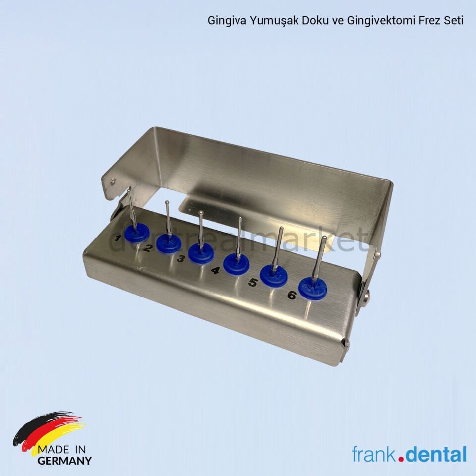 Gingiburs Gingiva Yumuşak Doku ve Gingivektomi Frez Seti