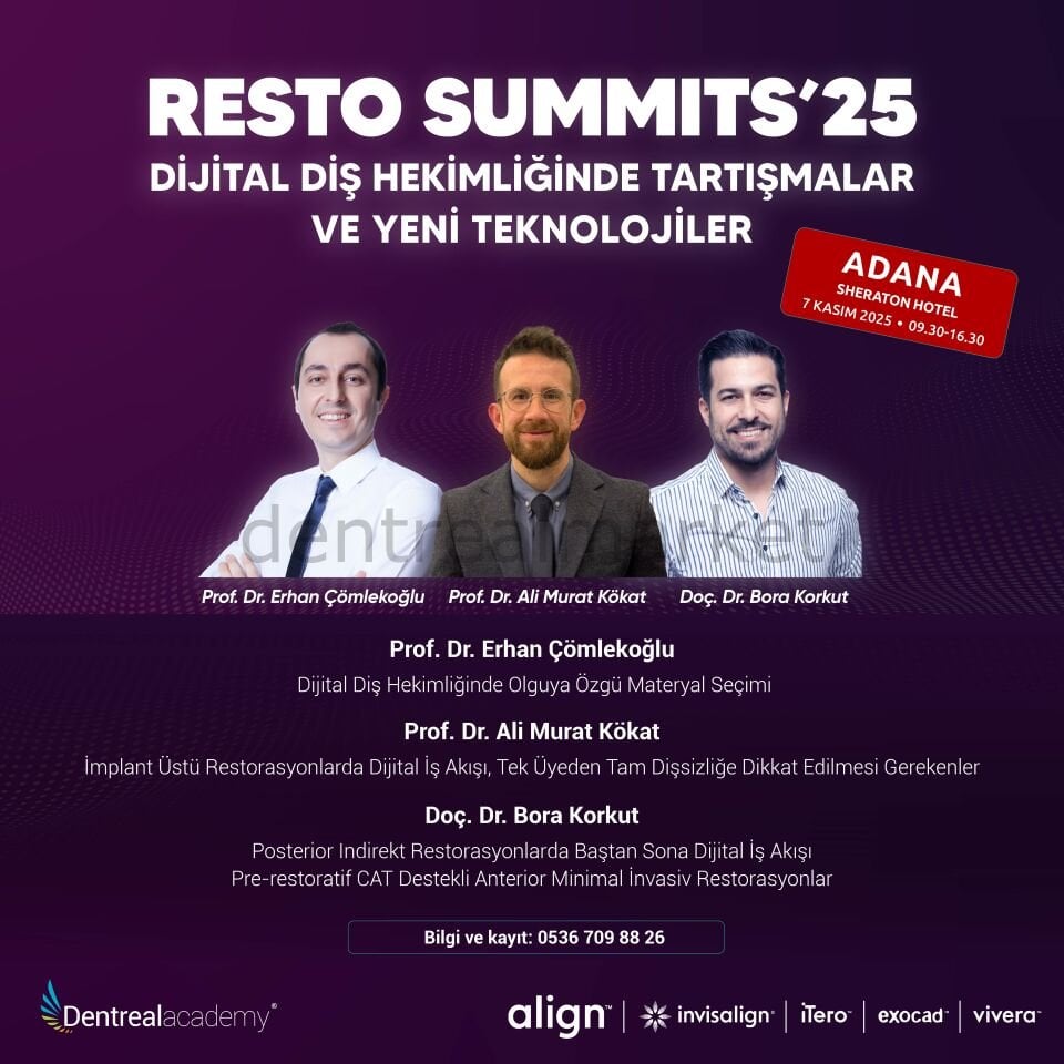 RESTO-SUMMITS 2025 - Dijital Diş Hekimliğinde Tartışmalar ve Yeni Teknolojiler