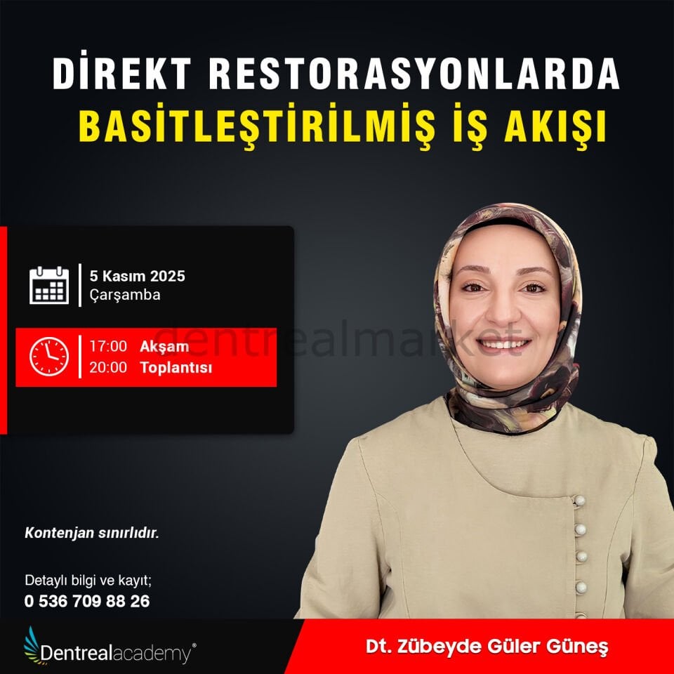 Direkt Restorasyonlarda Basitleştirilmiş İş Akışı - Dt. Zübeyde Güler Güneş