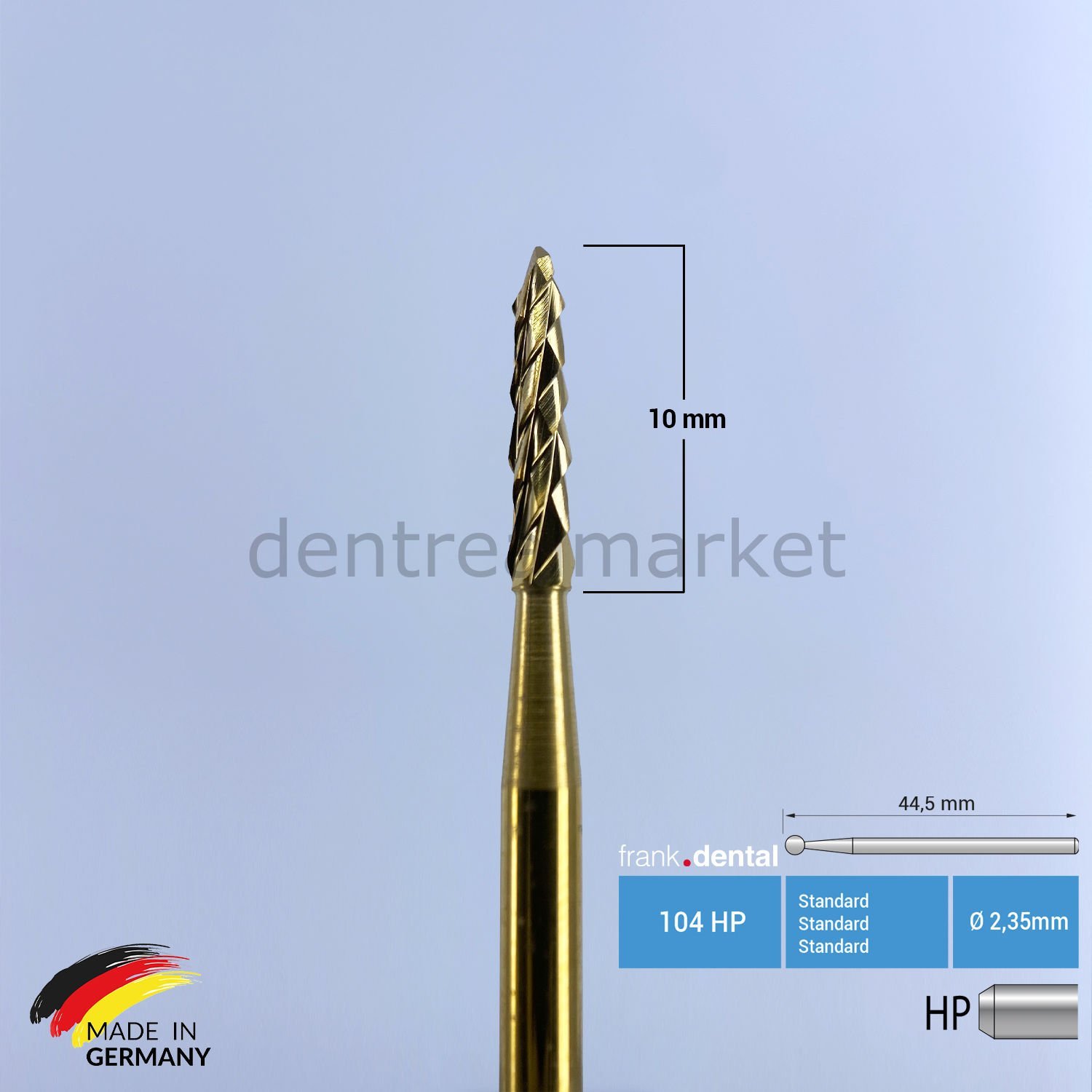 Titanyum Lindemann Cerrahi Frez - 166A HP