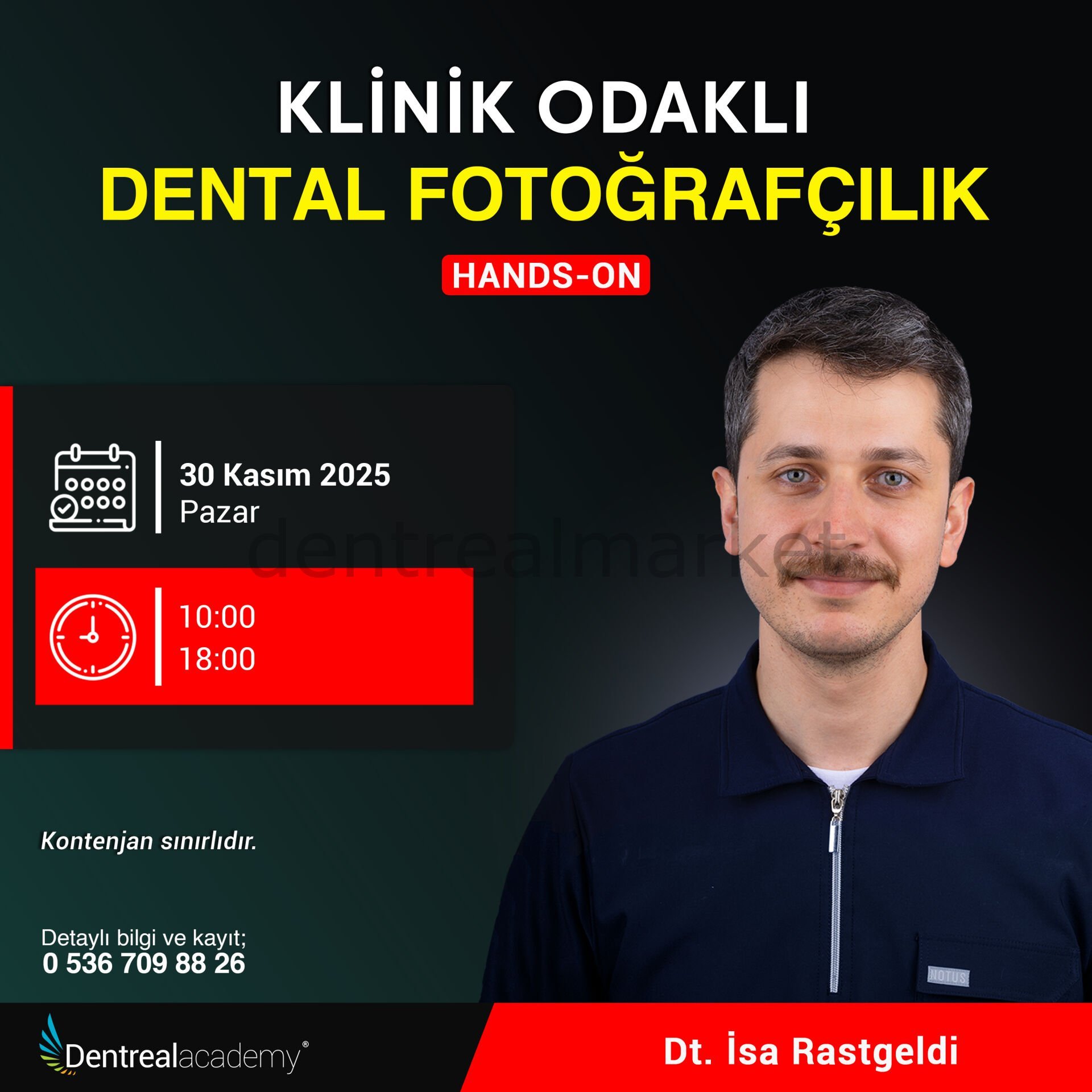 Klinik Odaklı Dental Fotoğrafçılık Hands-On - Dt. İsa Rastgeldi