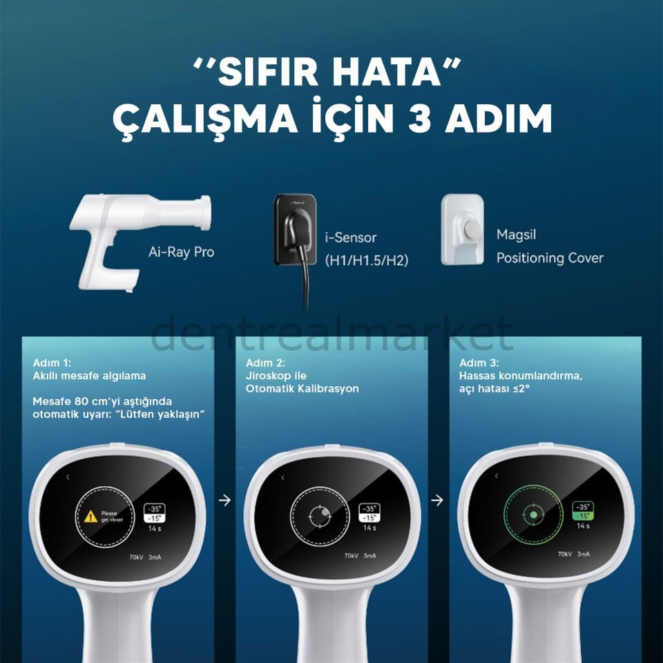 Ai Ray Pro - Taşınabilir Periapikal Röntgen Cihazı