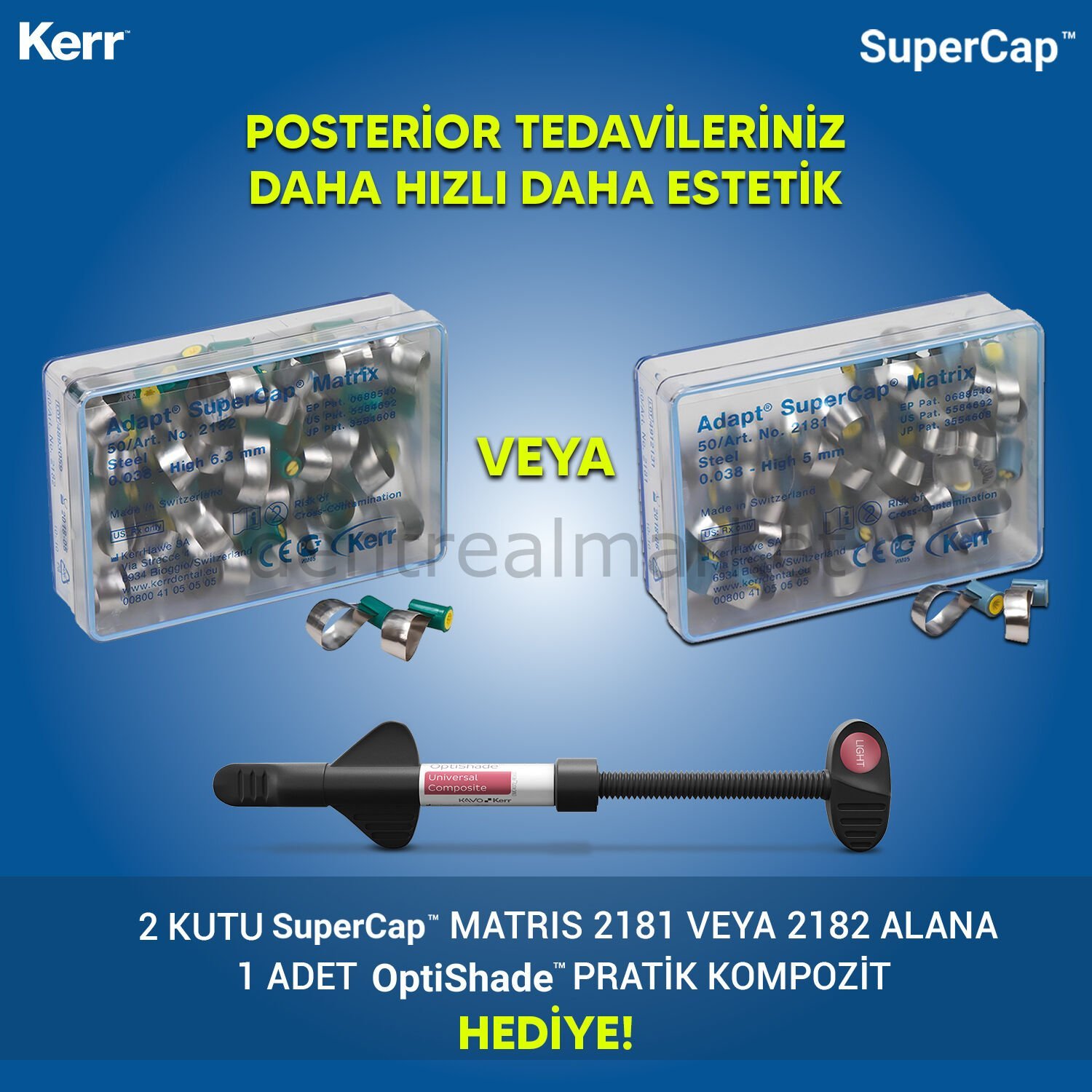 Hawe Supercap Matris Yedeği - OptiShade Pratik Universal Kompozit Kampanya I