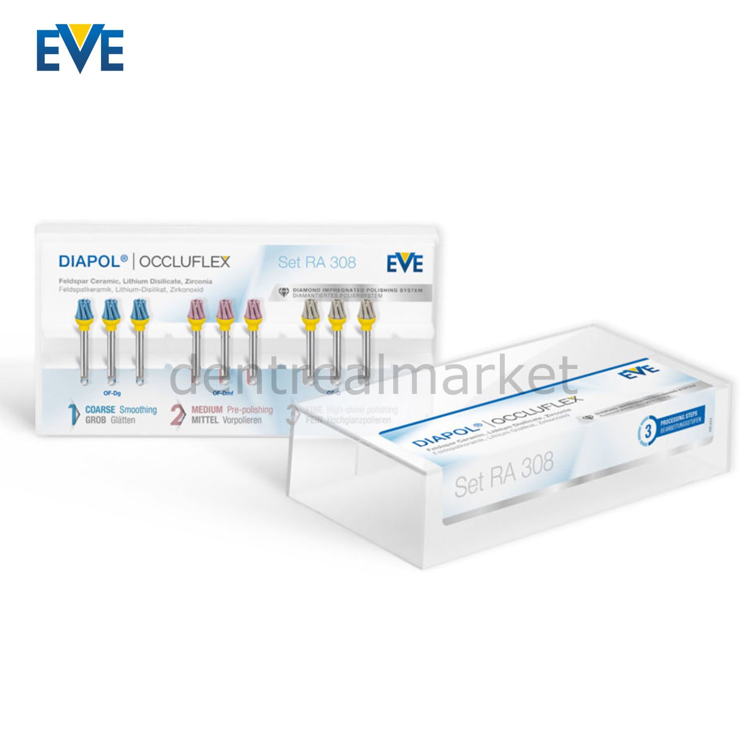 Diapol Occluflex Elmas İçerikli Seramik Cila Seti HP308
