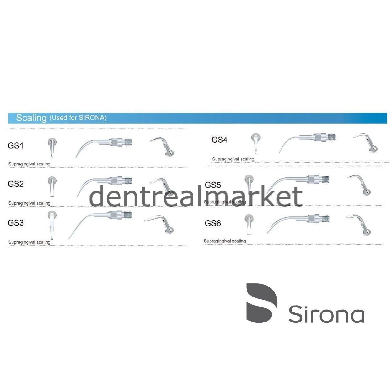 Kavitron Uçları GS6 - Sirona Uyumlu