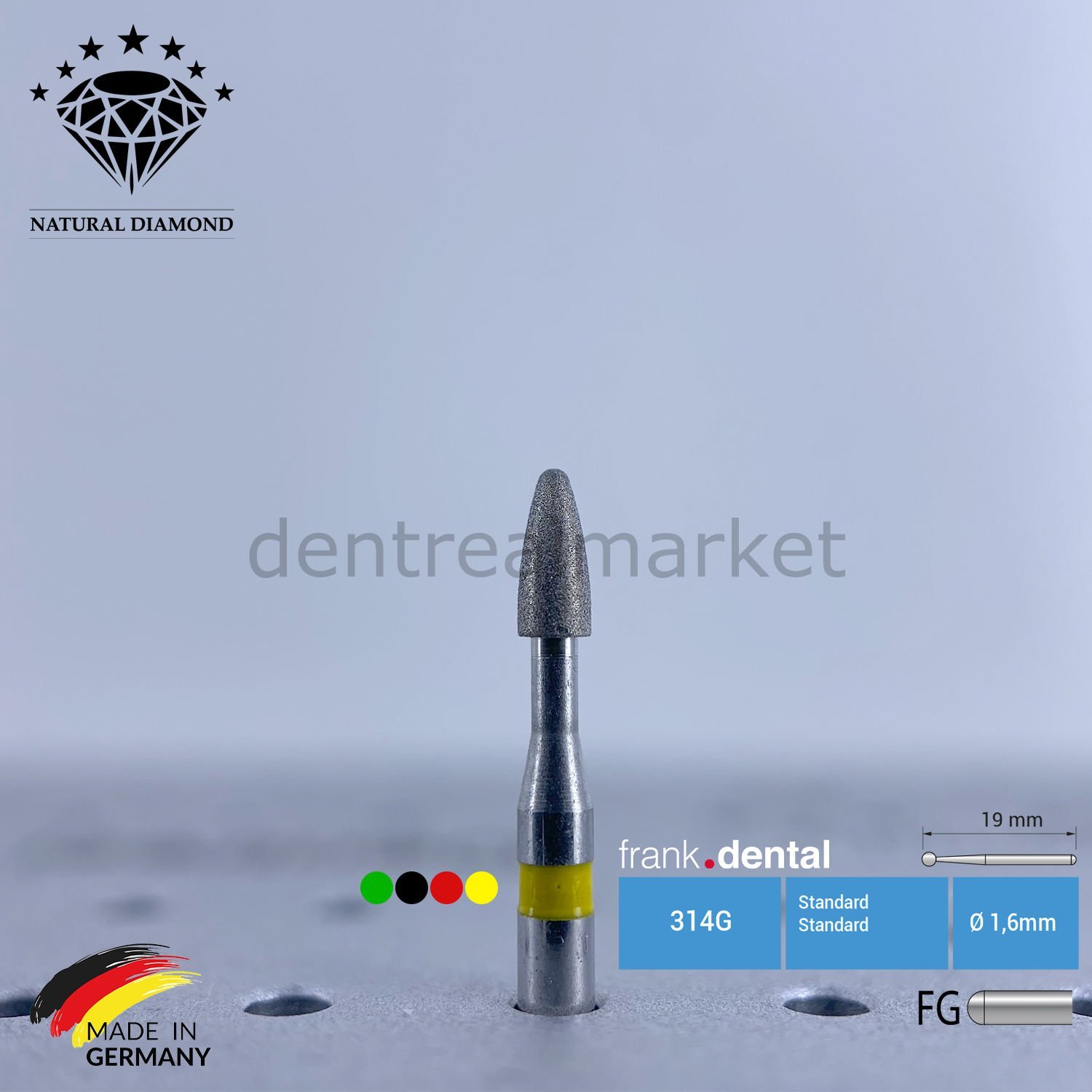 Doğal Elmas Frez - Aeratör - 390 - 5 Adet