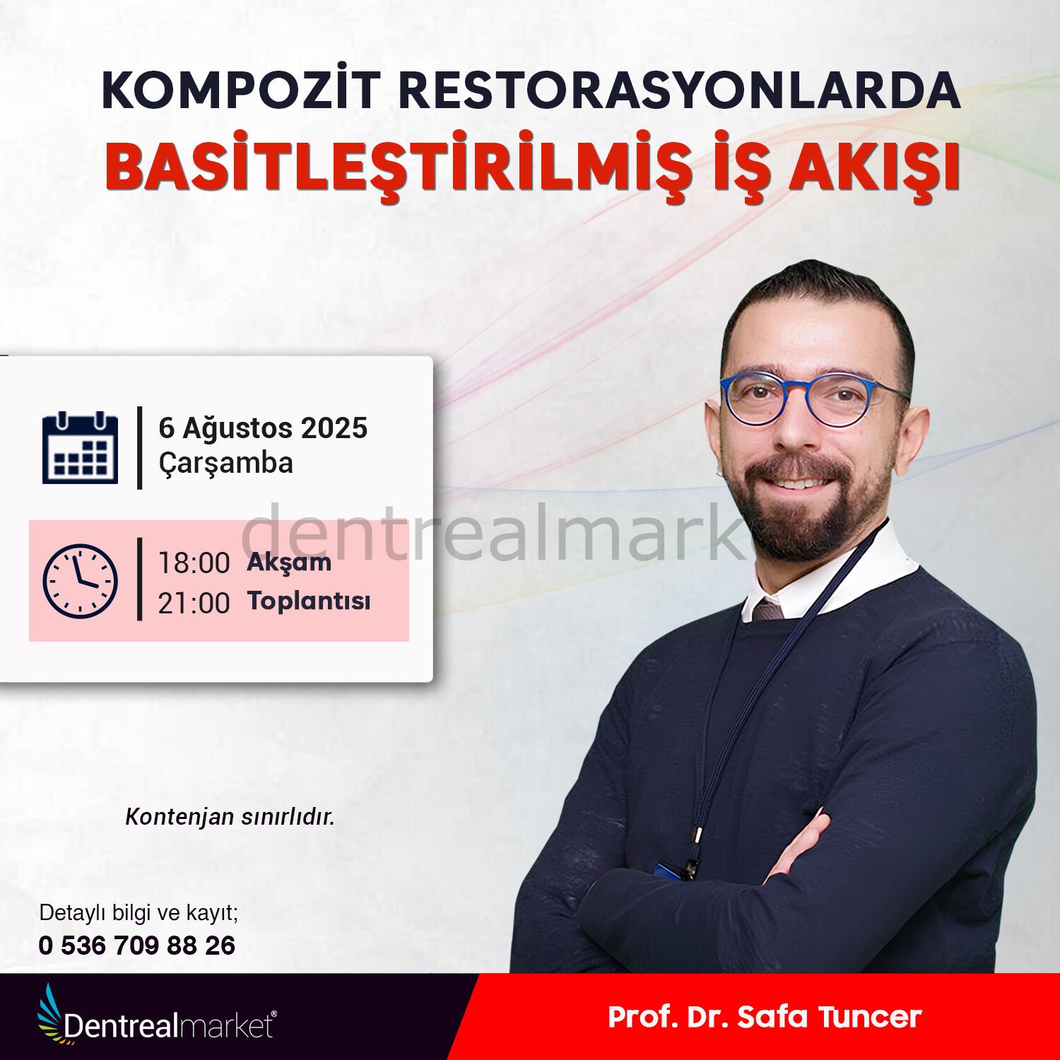 Kompozit Restorasyonlarda Basitleştirilmiş İş Akışı - Prof. Dr. Safa Tuncer