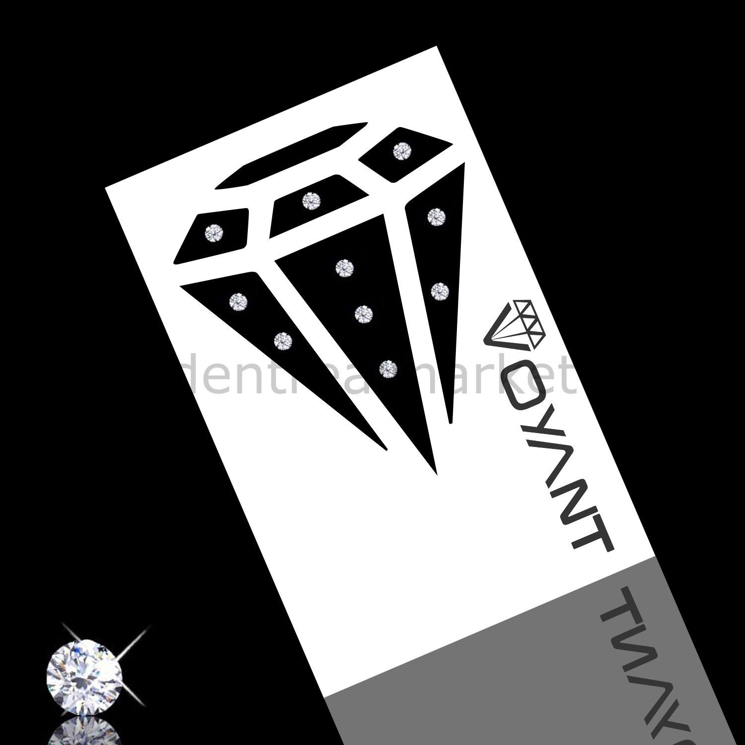 Voyant Natural Kristal Diş Mücevheri - Yuvarlak