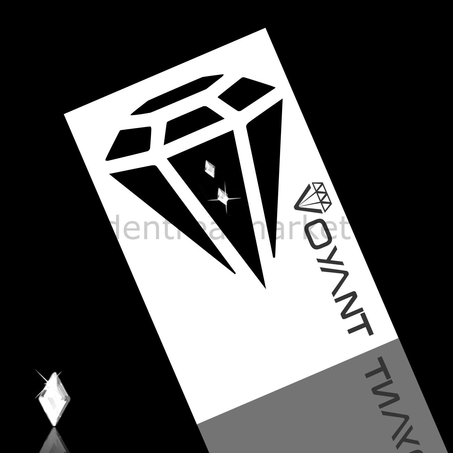 Voyant Natural Kristal Diş Mücevheri - Lozenge