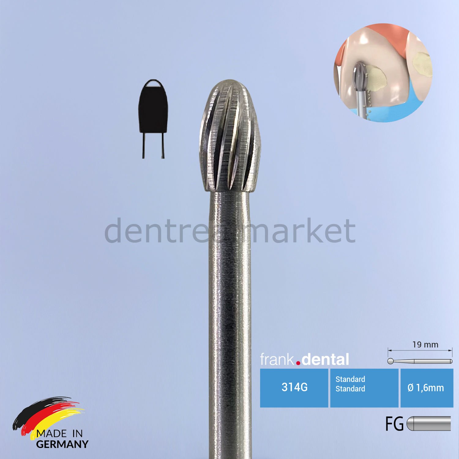 Orthodonotik Debonding Frez - Aeratör 379AGK