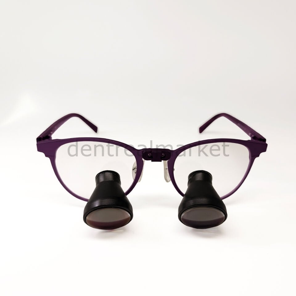 3,5X Büyütmeli Işıksız Classic Custom Loupe - Titanyum Çerceve