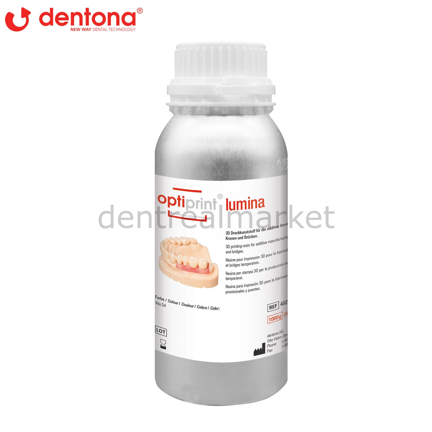 Optiprint Lumina Geçici 3D Yazıcı Reçinesi