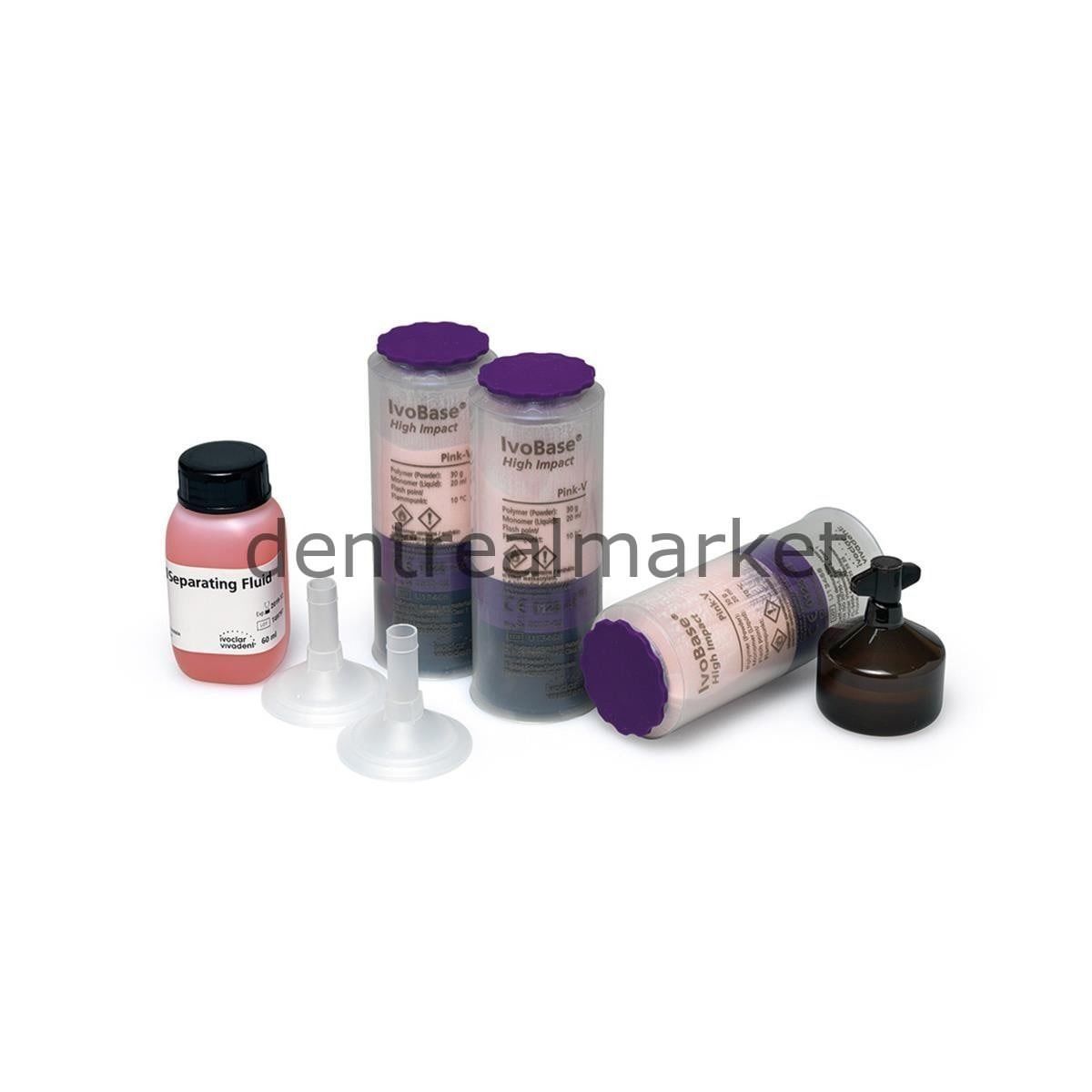 IvoBase Hybrid Kit 20 - Protez Kaide Malzemesi - Pink - V