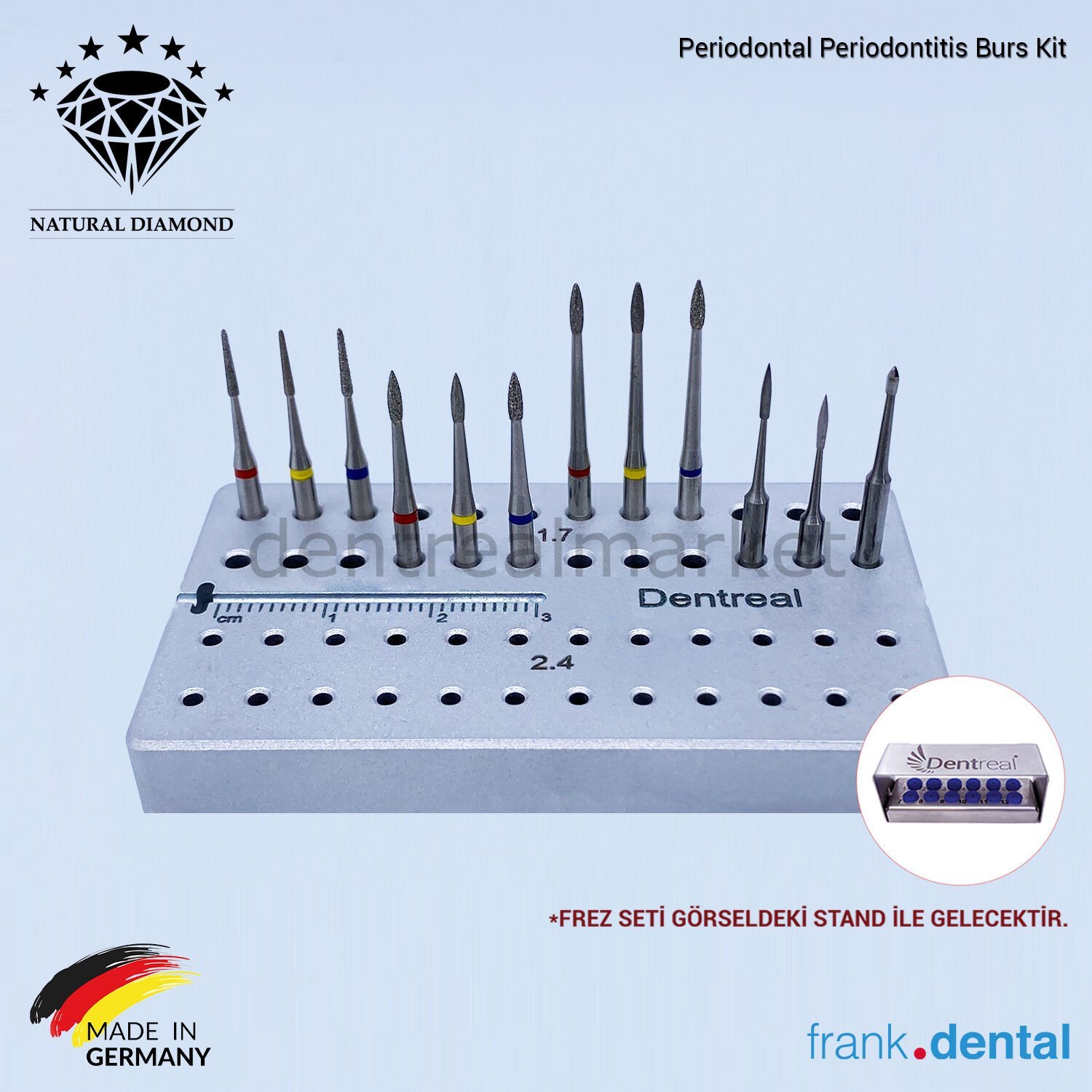 Periodontal Periodontitis Tedavi  Frez Seti 1540