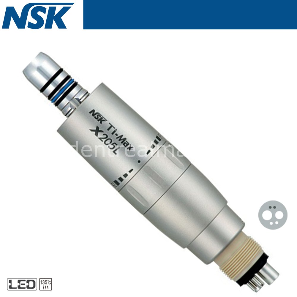 X205L - Işıklı Havalı Mikromotor - İçten Sulu