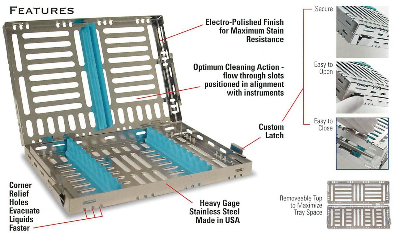 Stainless Steel Casette 20 Parçalık