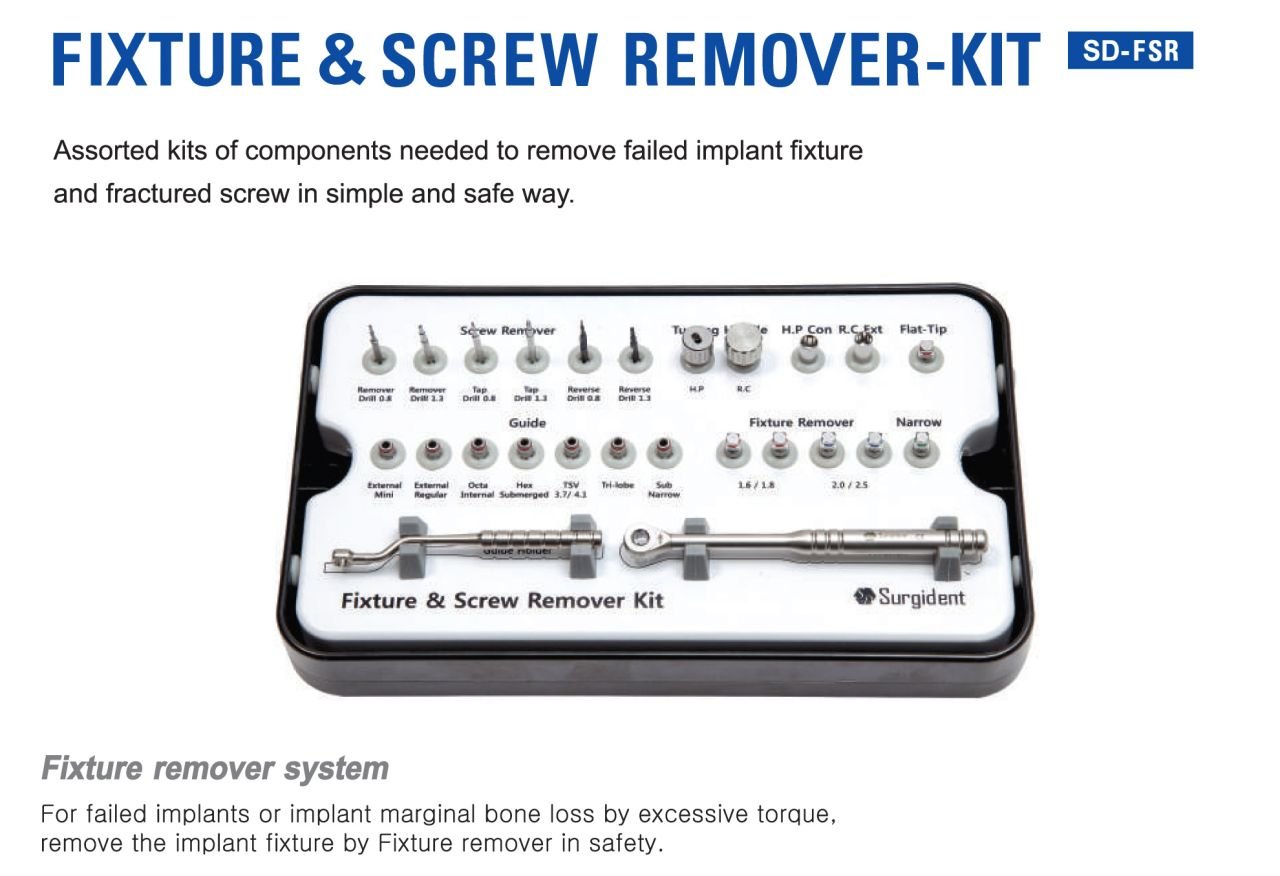 Fixture &Screw İmplant ve Vida Sökme Seti