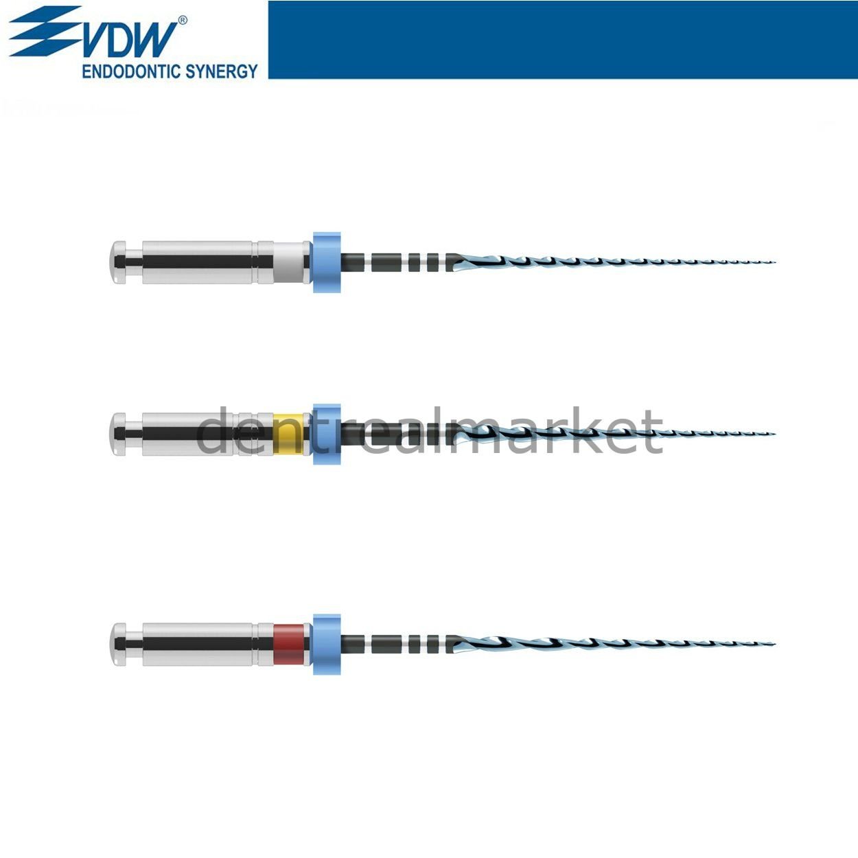 Rotate Rotary Blue Niti Kanal Egesi Asorti 3'lü Blister
