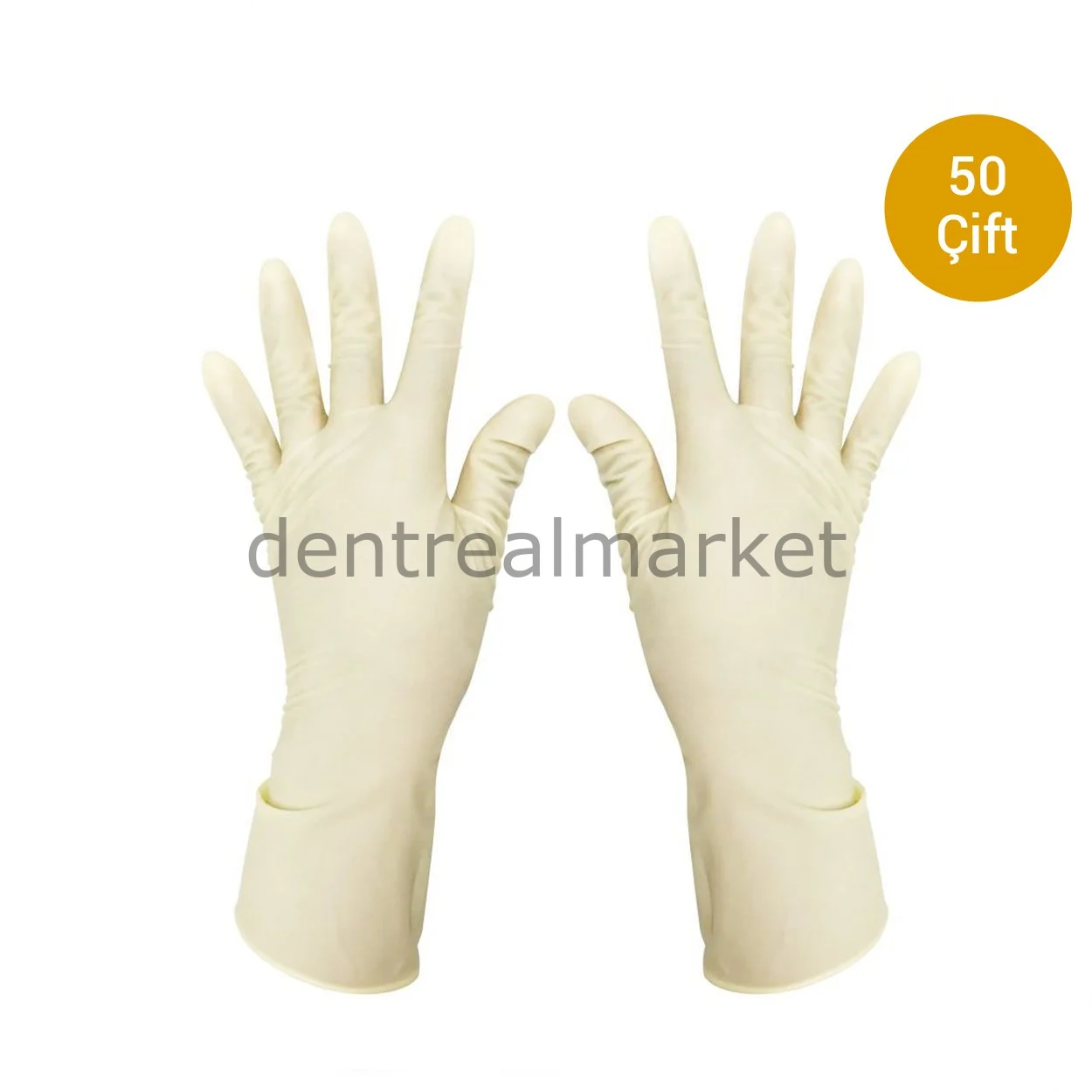 Steril Latex Pudrasız Cerrahi Eldiven - 50 Çift