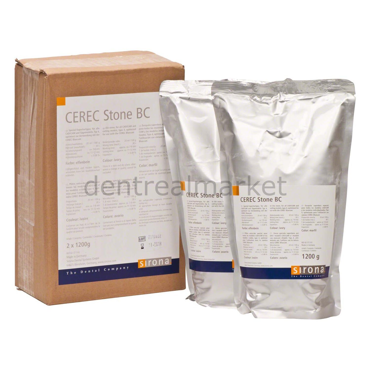 Cerec Stone Bc - Cerec Sert Alçı 2*1,2 kg