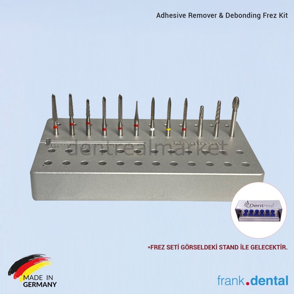 Carpide Adhesive Remover & Debonding Frez Set