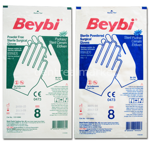 Gold Steril Latex Cerrahi Eldiven - 250 Çift