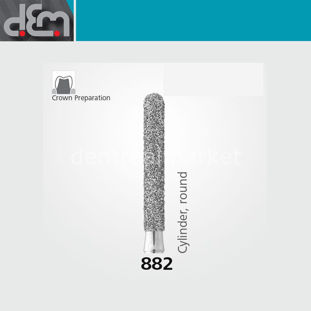 DX Sentetik Elmas Frez - 882 - Silindir - 10 Adet