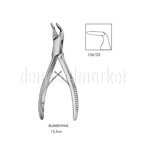 Blumenthal Kemik Pensi 15.5 cm 90° Açılı