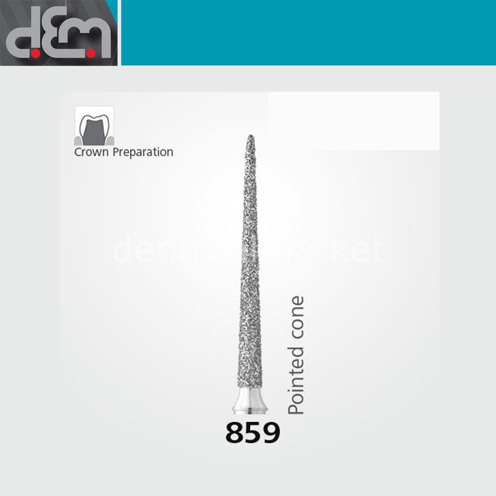 DX Sentetik Elmas Frez - 859 - İğne Uç - 10 Adet