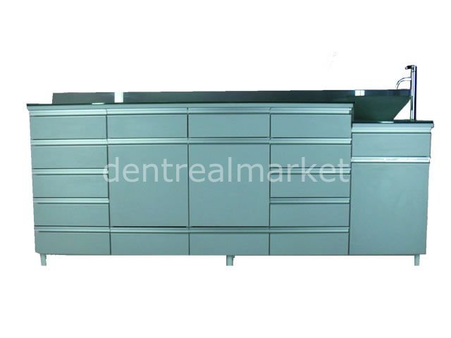 Klinik Dolap Camlı 250 cm Xt - D