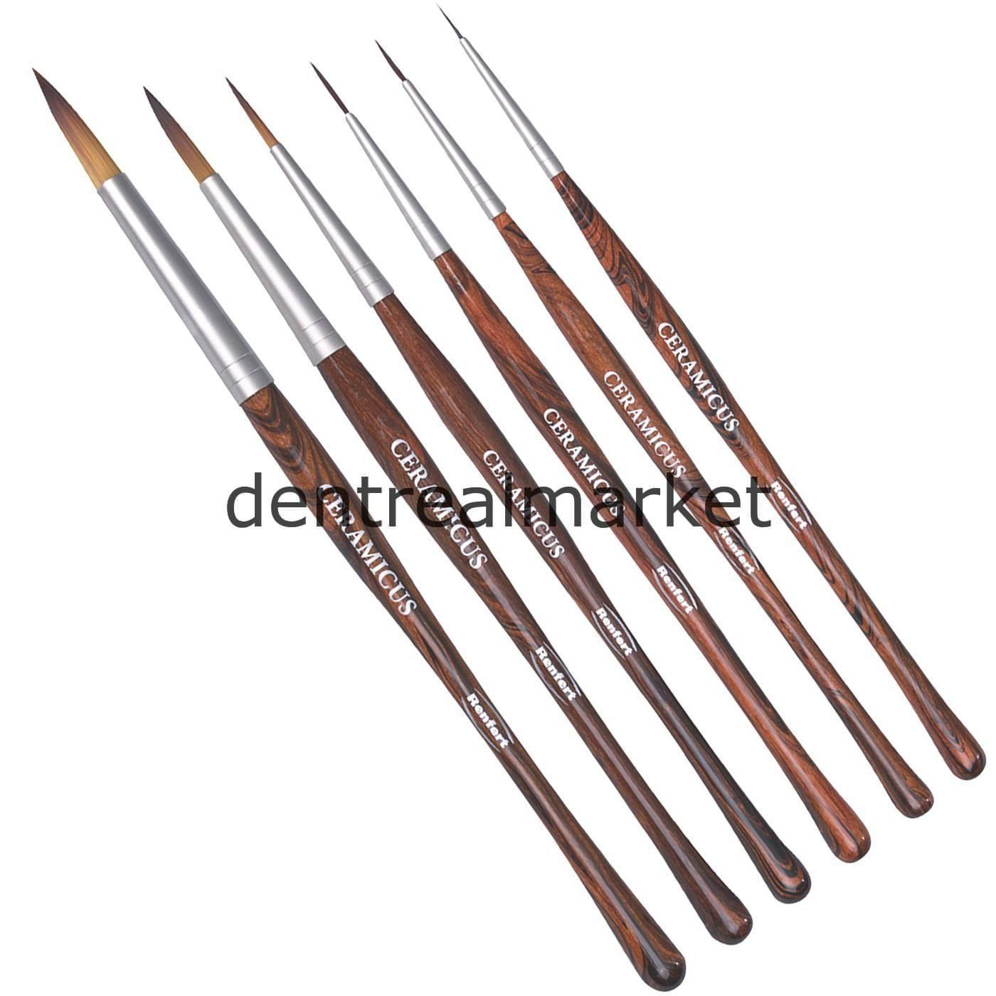 Ceramicus Porselen Sentetik Kıl Fırçası - Size:1/0 - 2 Adet
