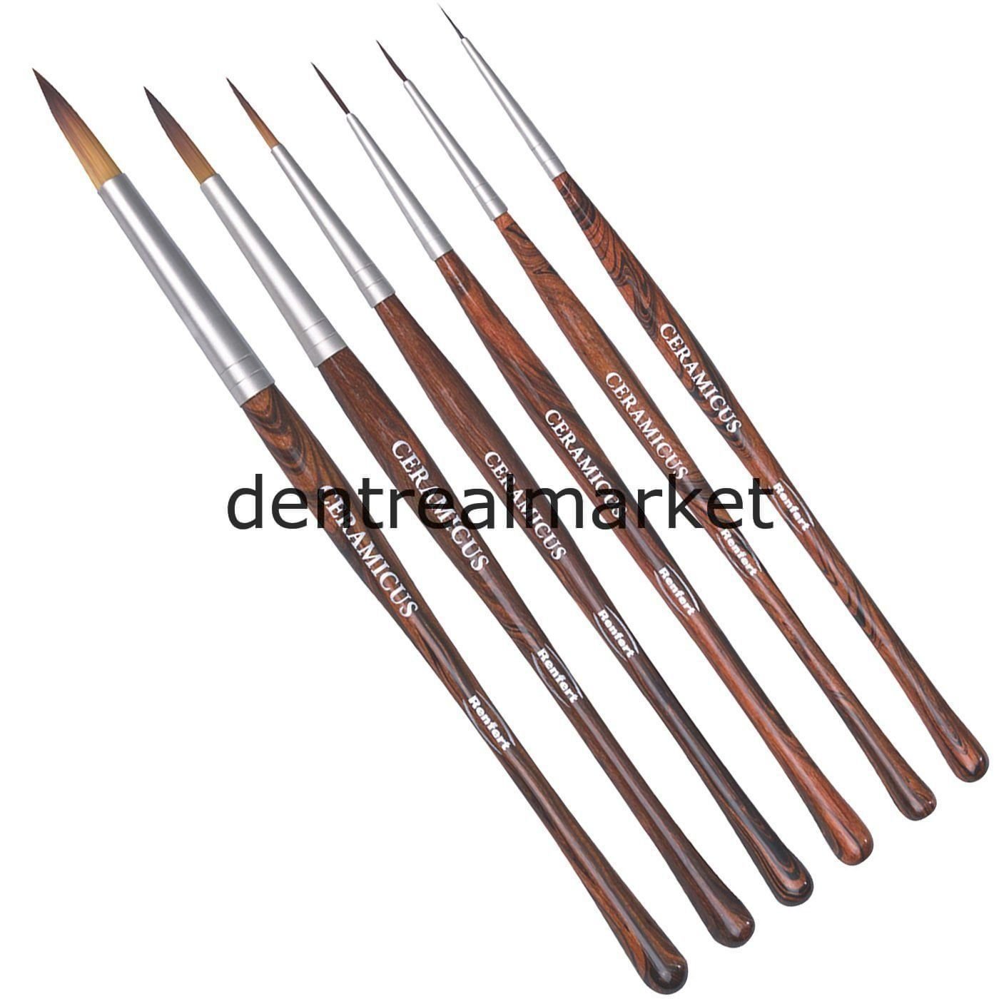 Ceramicus Porselen Sentetik Kıl Fırçası - Size:4 - 2 Adet