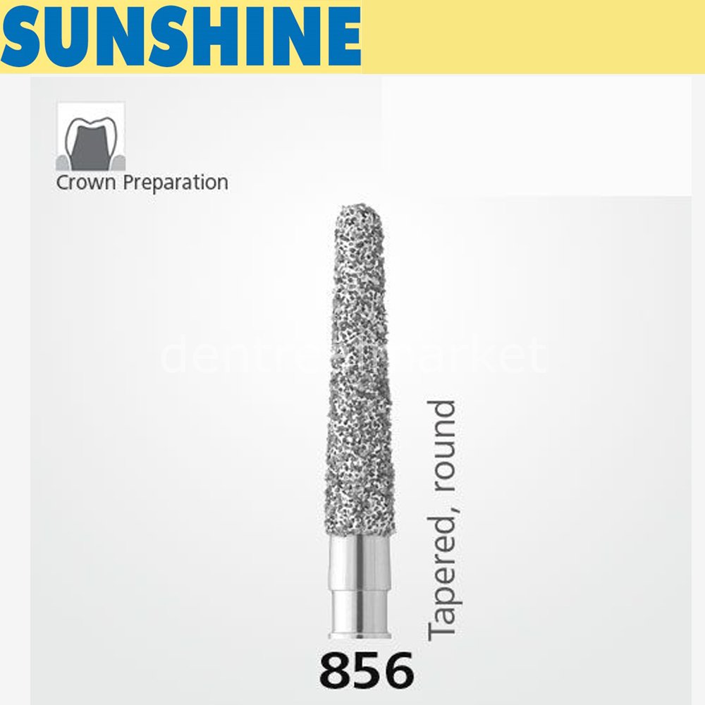 856 Sentetik Elmas Frez - 5 Adet - Konik