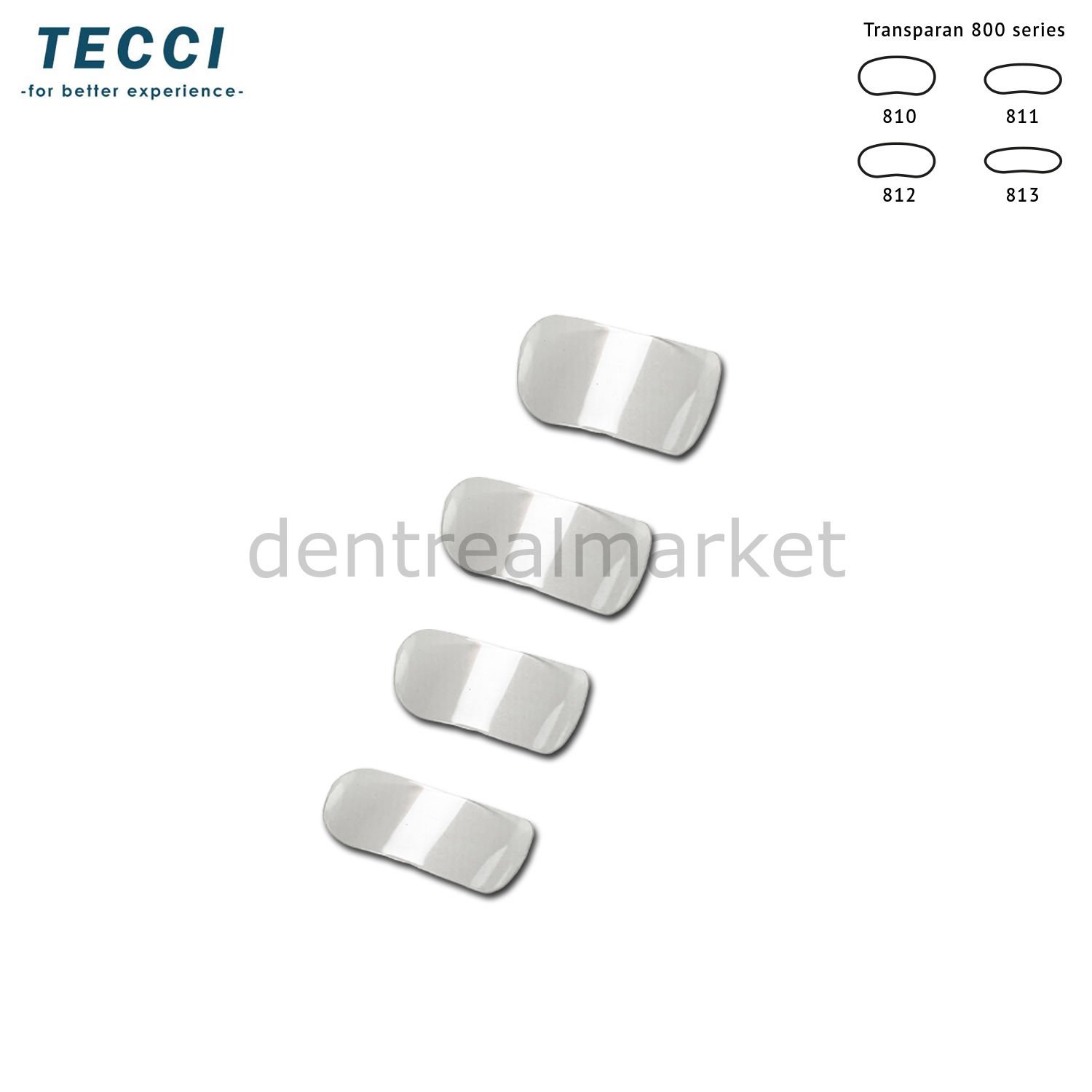 Tecci Bölgesel Matrix Bandı - Transparan - 800 Seri