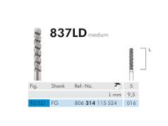 837LD Sentetik Elmas Frez - 5 Adet - Silindir