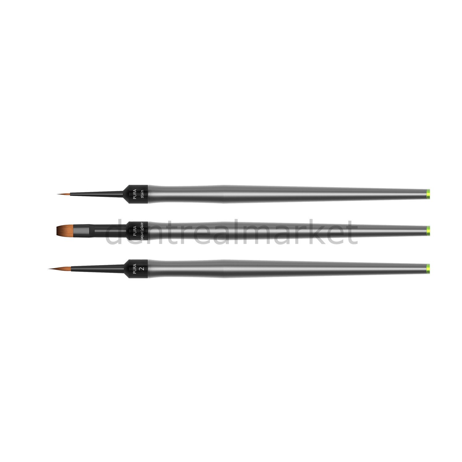 PuraBrush Ceramic Brush - Kolinsky Fiber Fırça Set 2