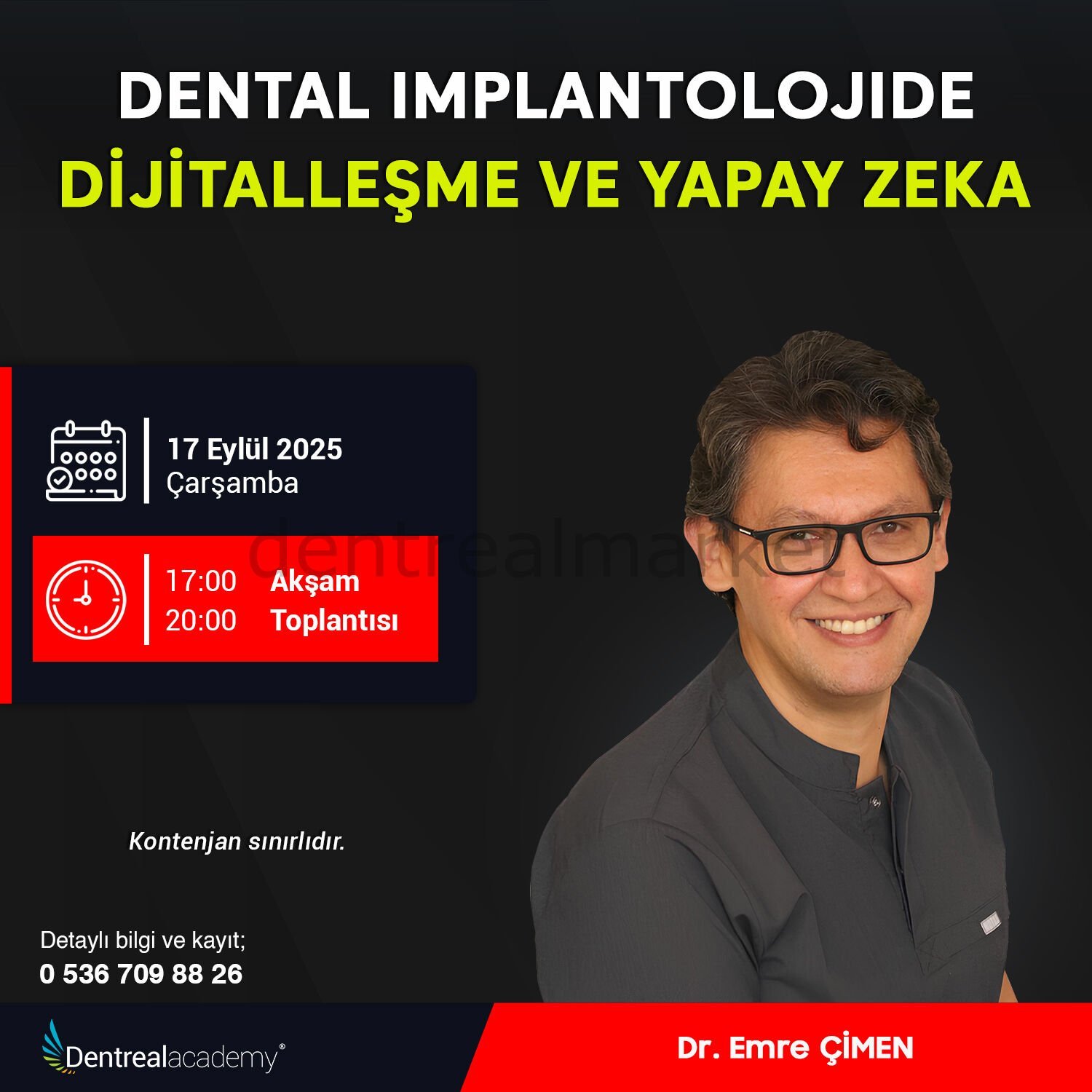 Dental Implantolojide Dijitalleşme ve Yapay Zeka - Dr. Emre Çimen