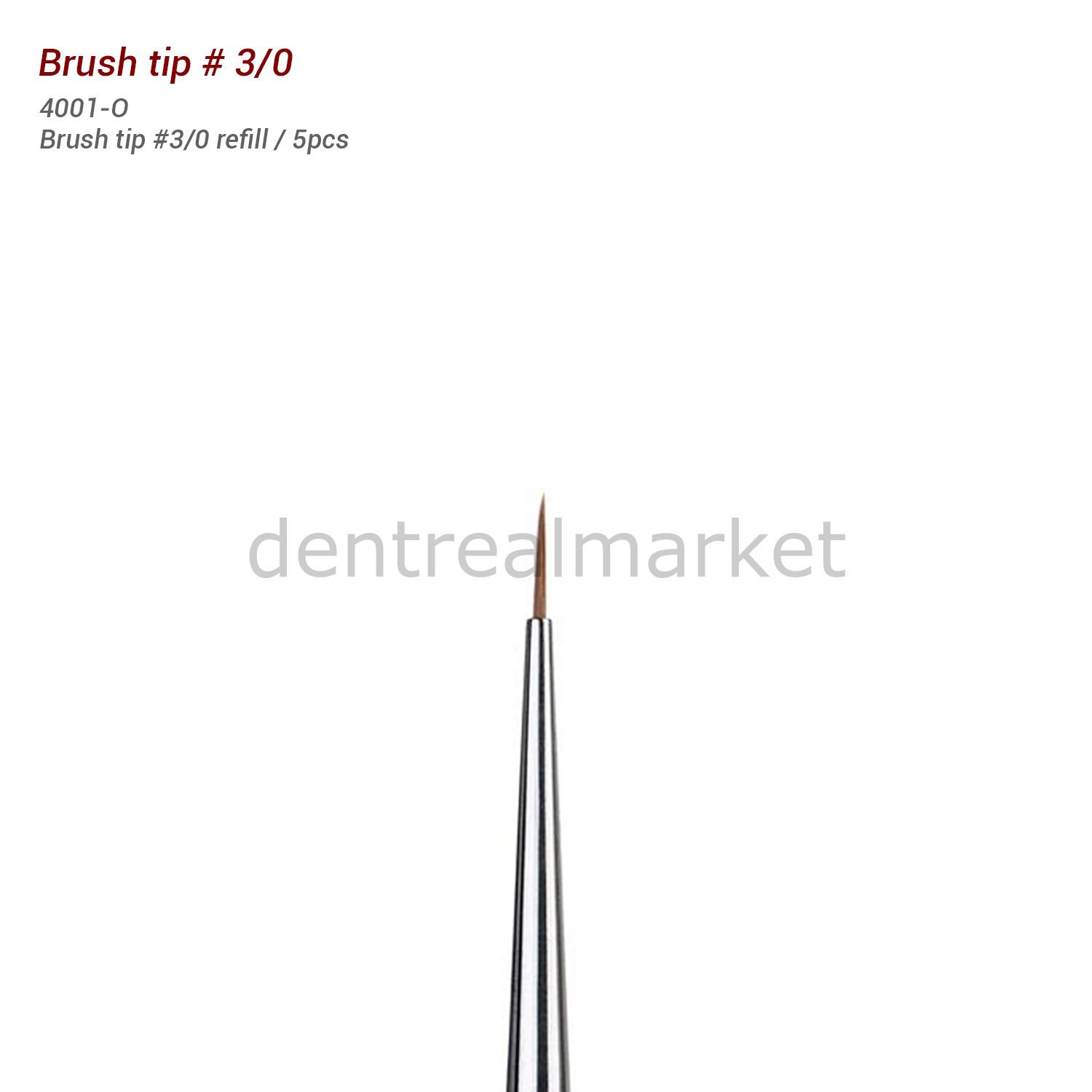 Fırça Ucu - Brush Tip #3/0- Porselen Fırçası
