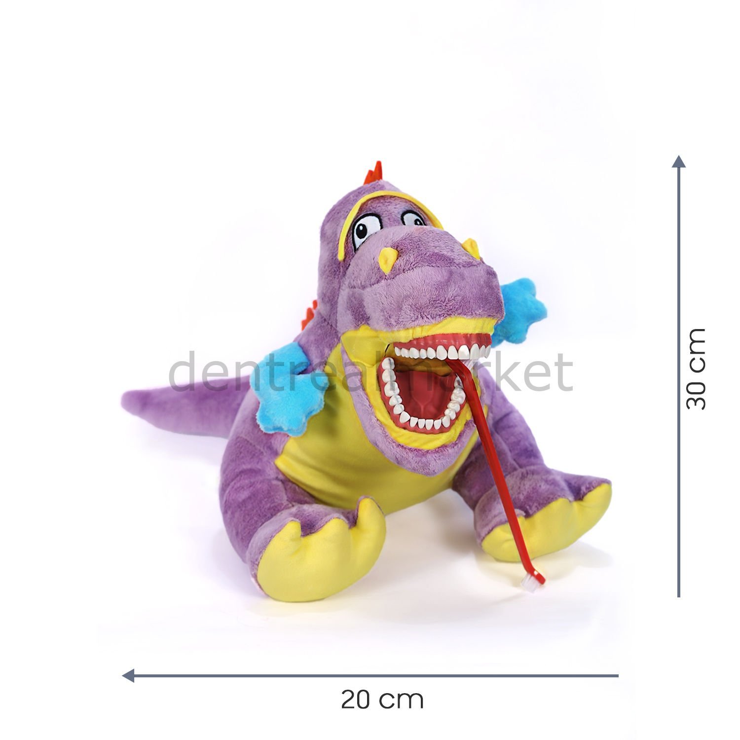 Sarı Mor Küçük Dinozor - Diş Fırçalama Eğitim Modeli