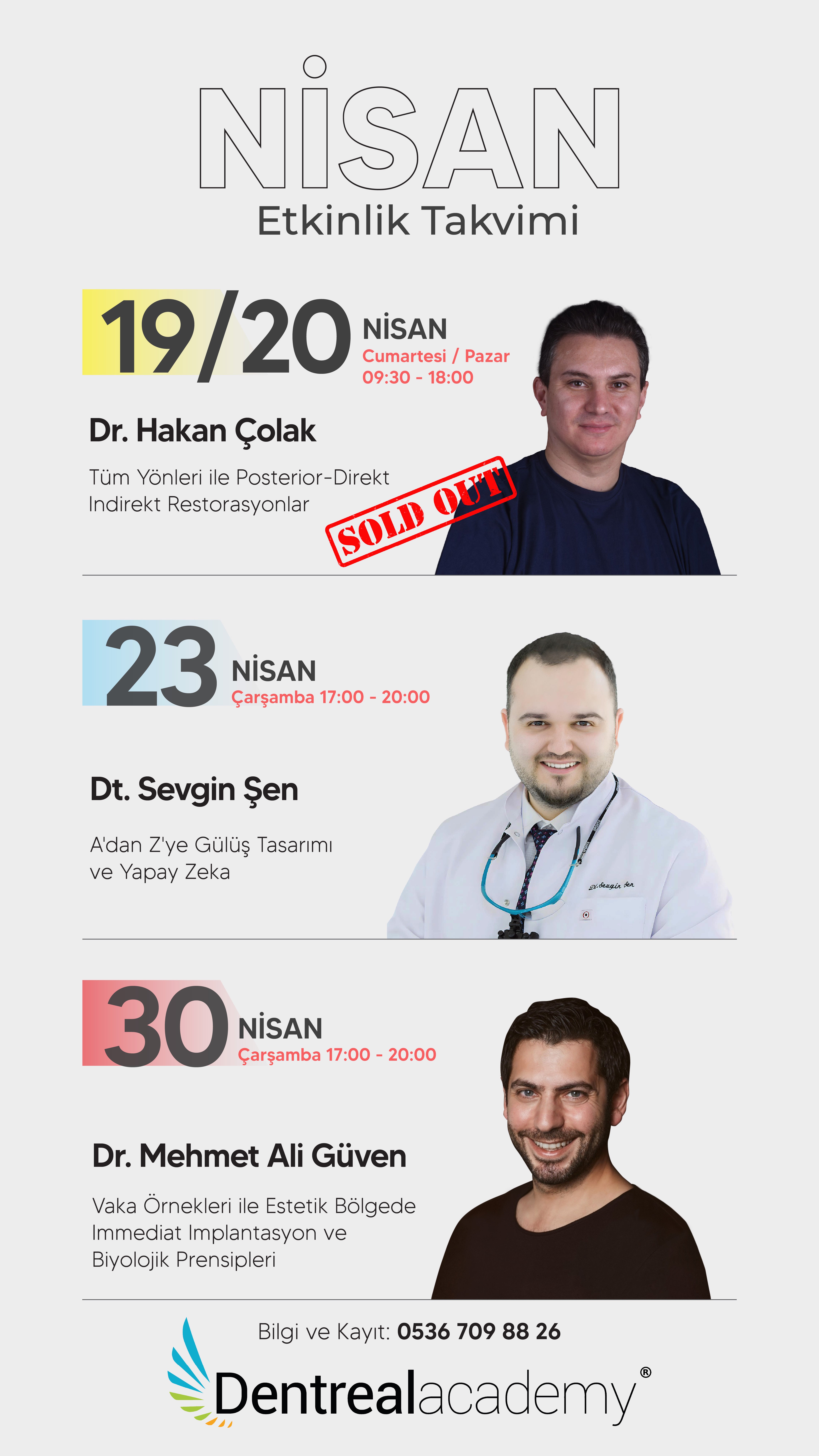 dentrealacademy 2025 nisan eğitimleri