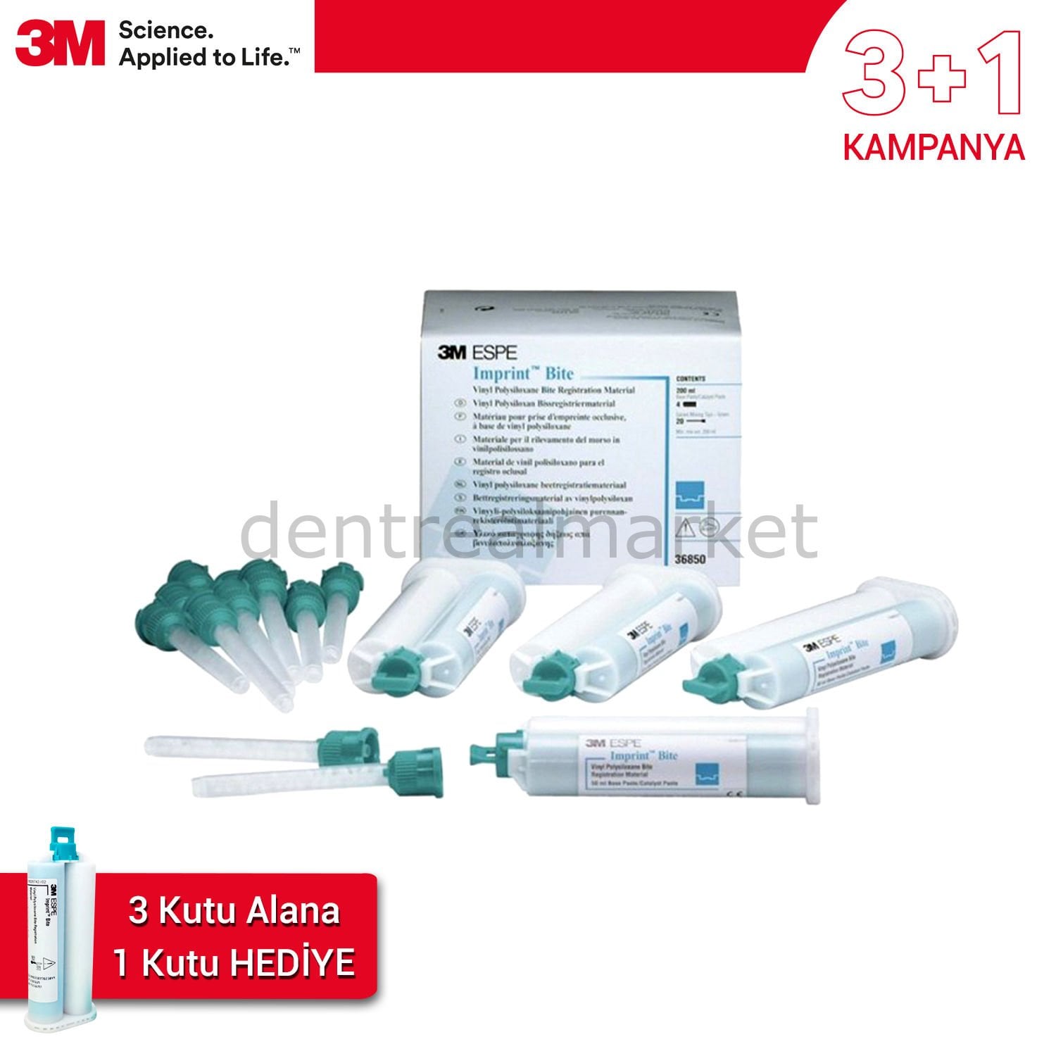 İmprint Bite - Kapanış Ölçüsü 4*50 ml - 3+1 Kampanya