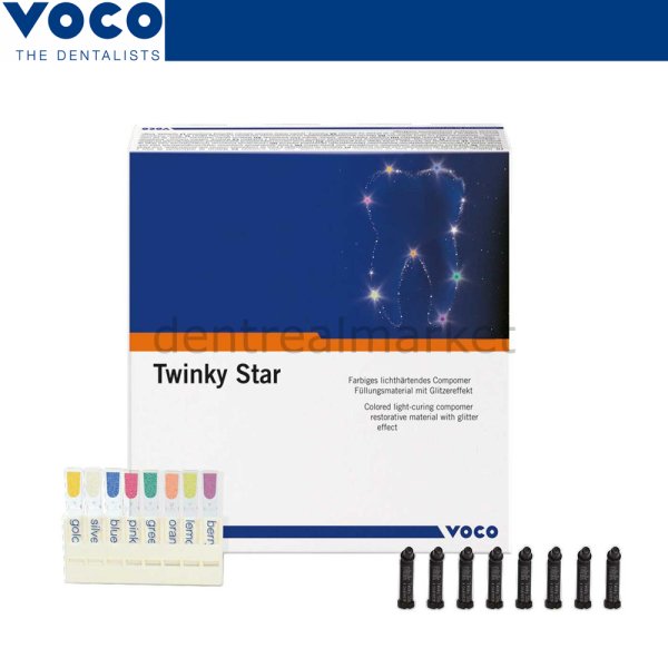 Twinky Star Renkli Simli Kompomer 40x0,25gr
