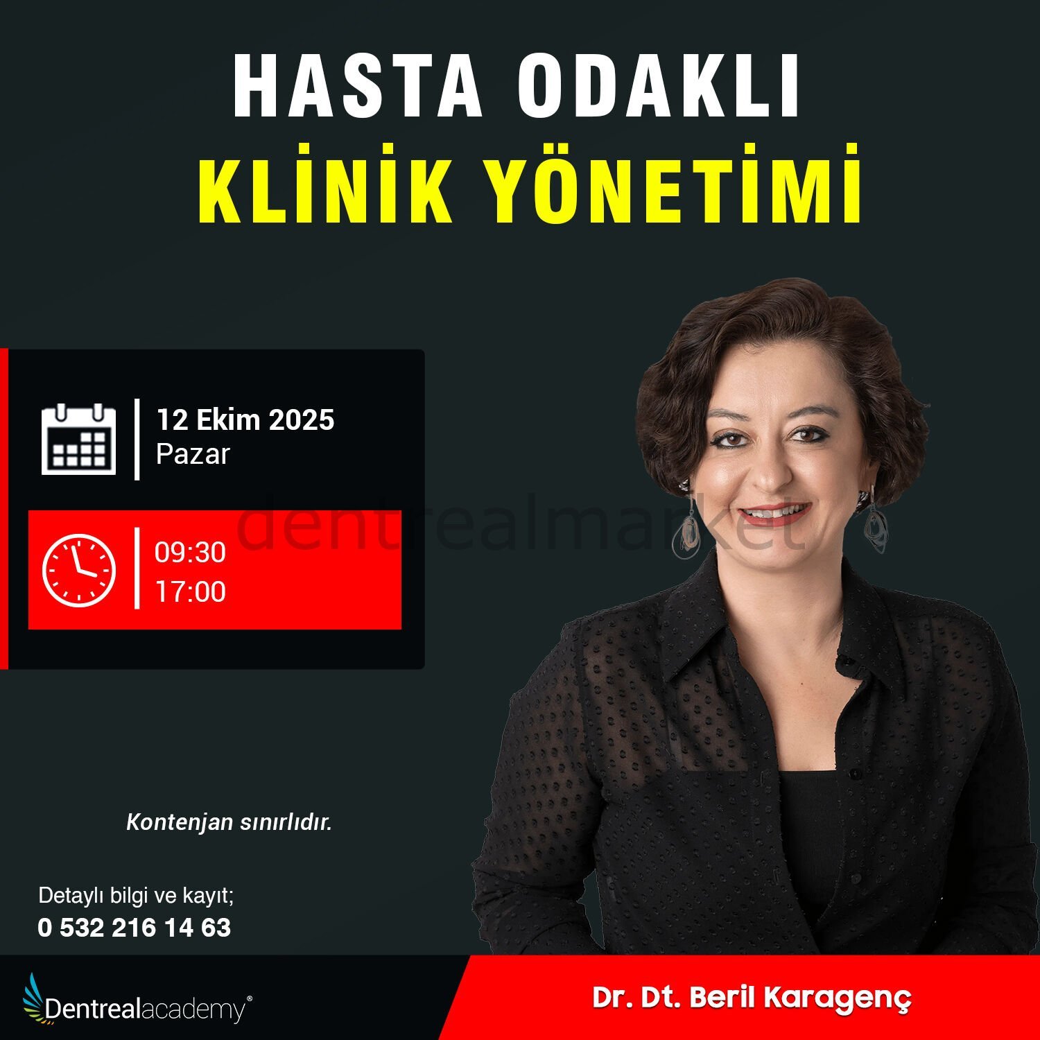 Hasta Odaklı Klinik Yönetimi - Dr. Dt. Beril Karagenç