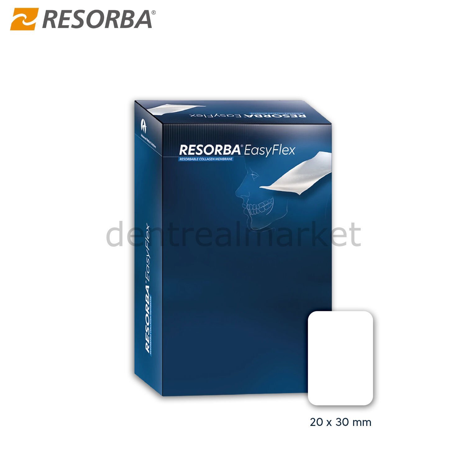 Easy Flex - Esnetilebilir Collagen Membran 20*30 mm