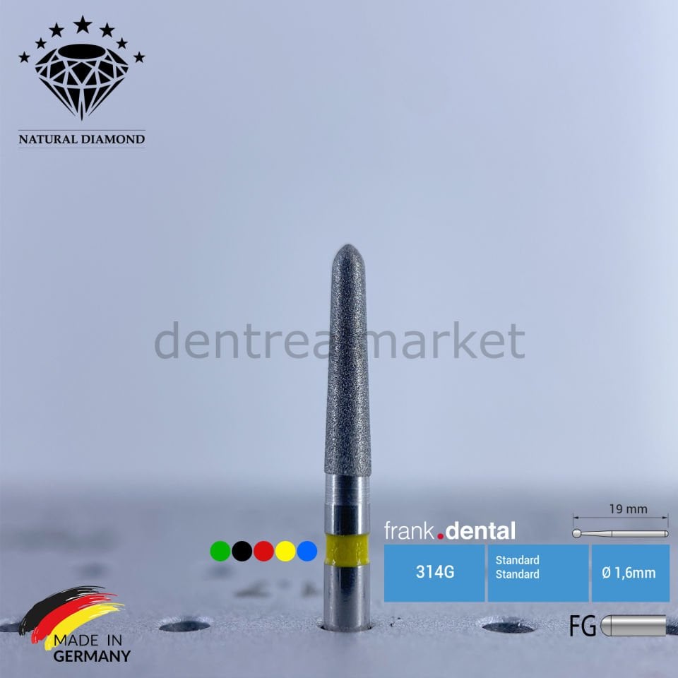 Doğal Elmas Frez - Aeratör 878K - Konik Chamfer - 5 Adet