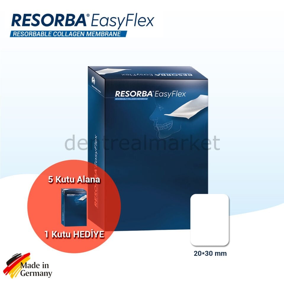 Easy Flex - Esnetilebilir Collagen Membran 20*30 mm - 5+1 Kampanya