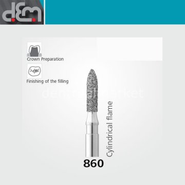 DX Sentetik Elmas Frez - 860 - Alev Uç - 10 Adet