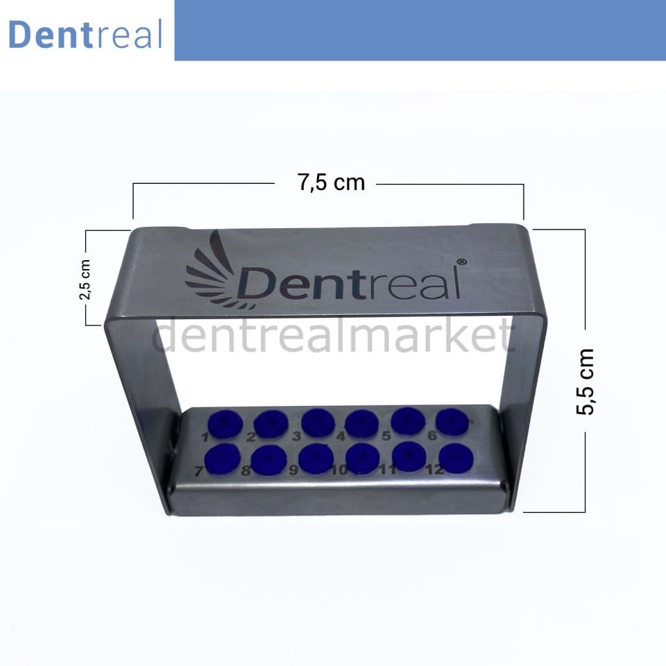 Dentrealmarket Çelik Frez Standı - Otoklavlanabilir